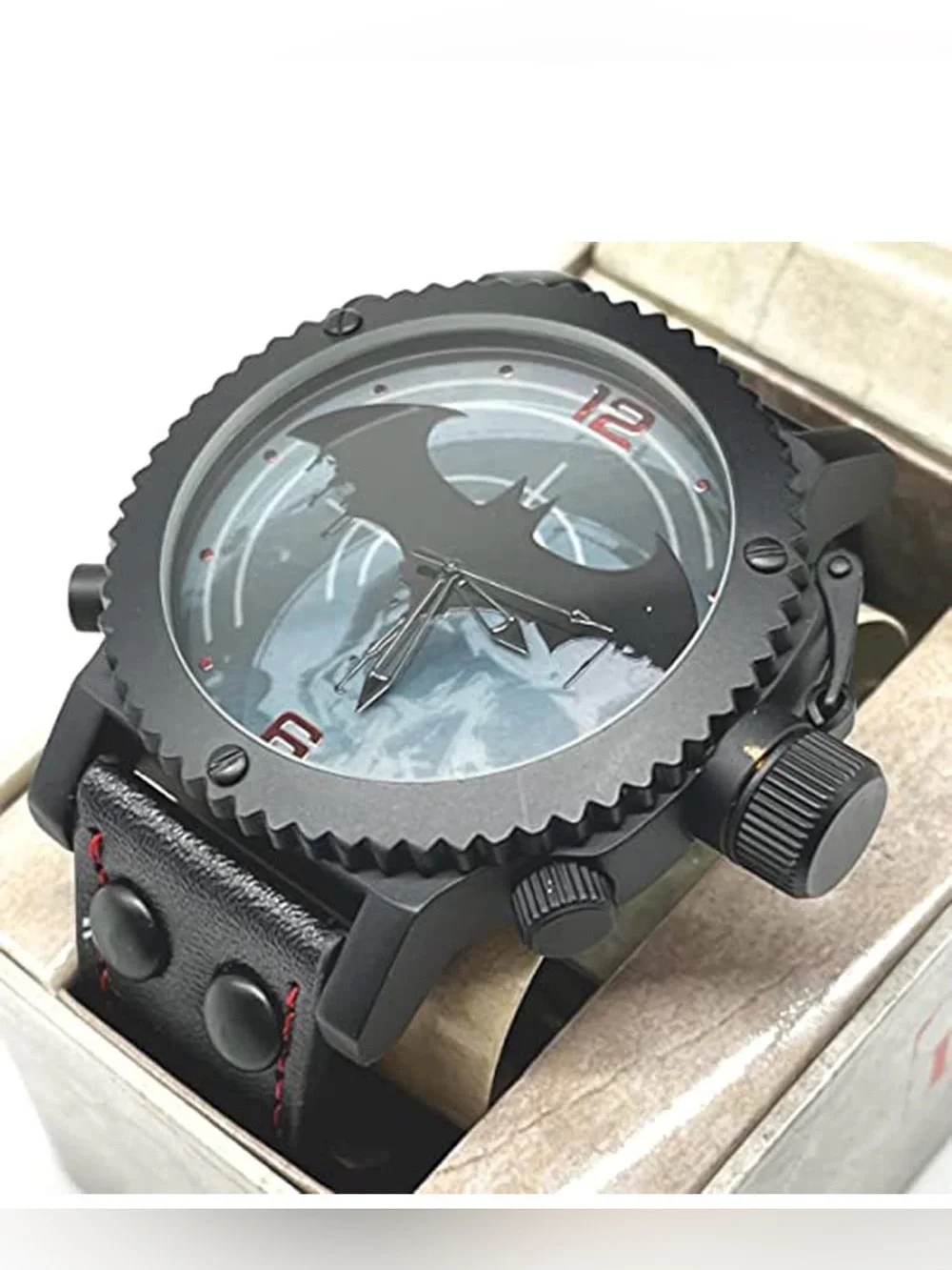 0139: Accutime DC batman Analog men's watch. 50mm